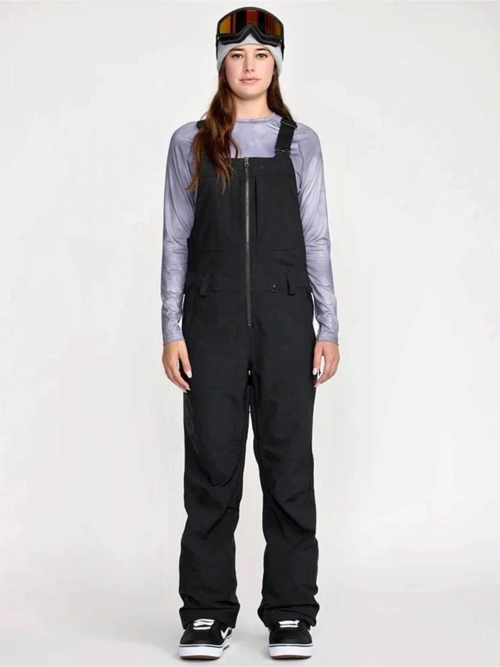 Volcom Swift Bib Overall Black Snow Bib Size Medium